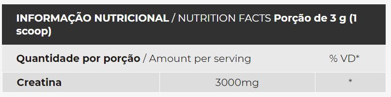 Creatina Monohidratada Powder Hardcore (300g)