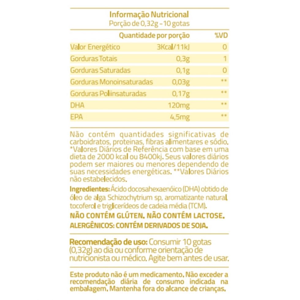 DHA Ômega Liquid (30ml) - Laranja True Source