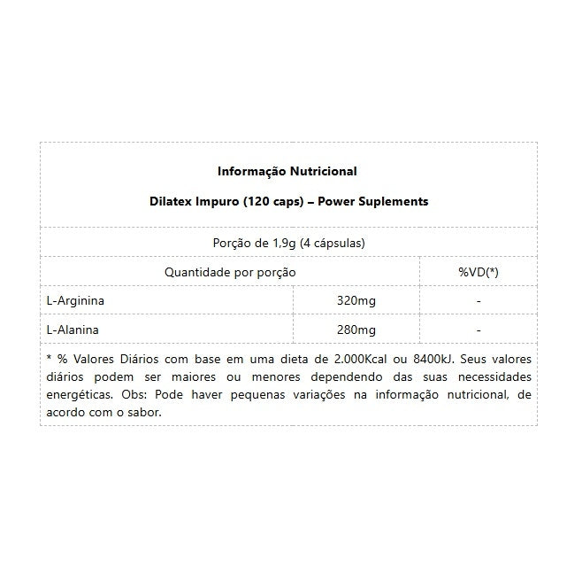 Dilatex Impuro (120 caps)