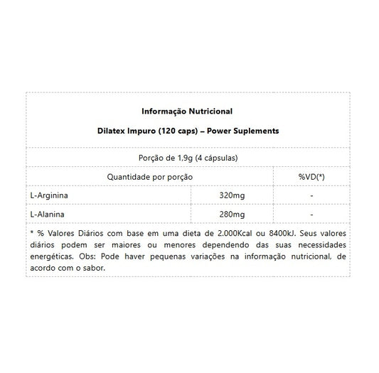 Dilatex Impuro (120 caps)