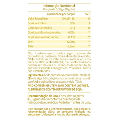 DHA Ômega Liquid (30ml) - Laranja True Source